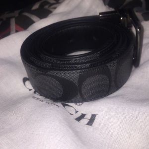 Black coach belt